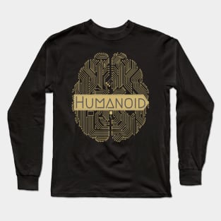 Humanoid AI Halloween Costume Long Sleeve T-Shirt